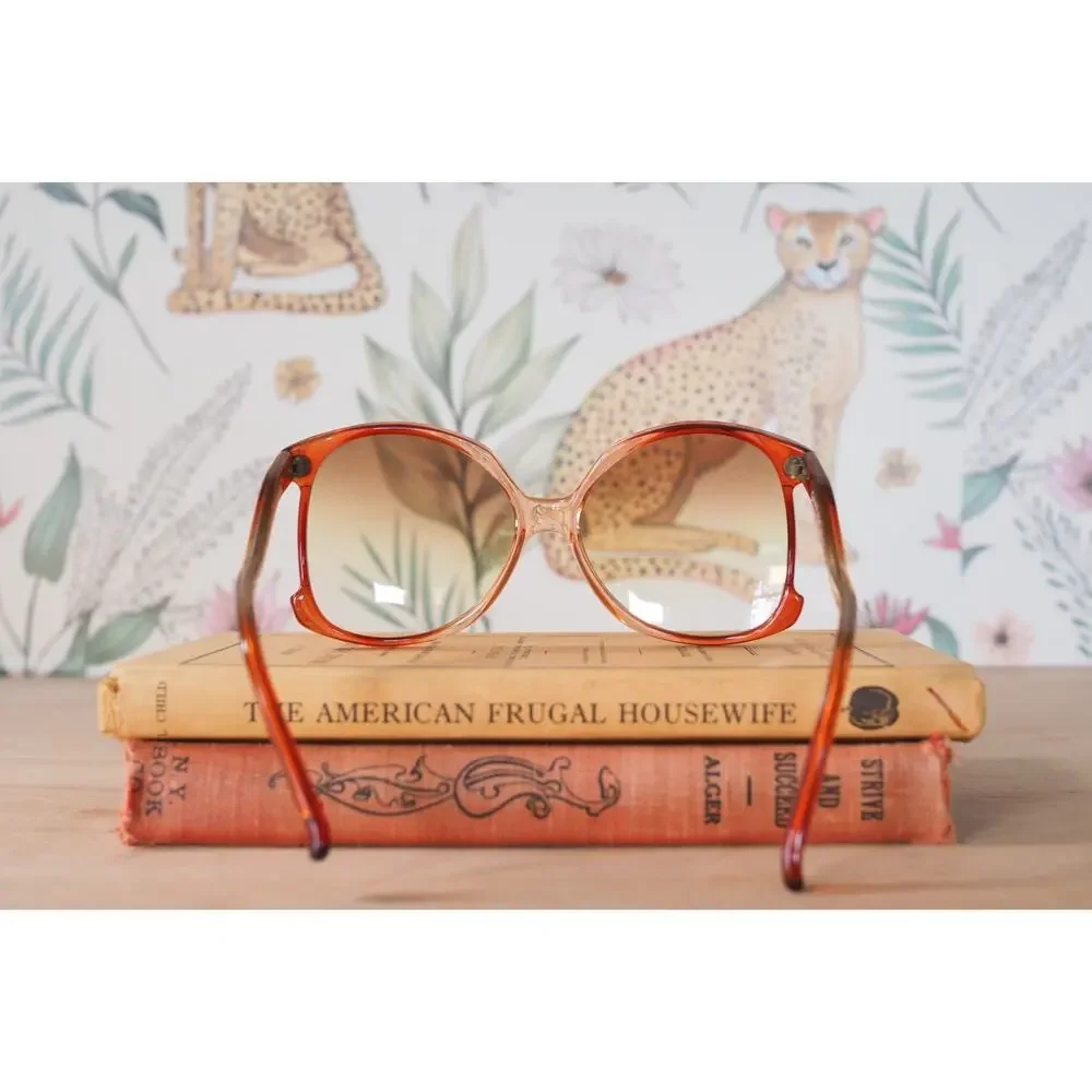 Vintage Givenchy 1970s Sunglasses JACKIE Disco Retro France Grandma Chic NOS